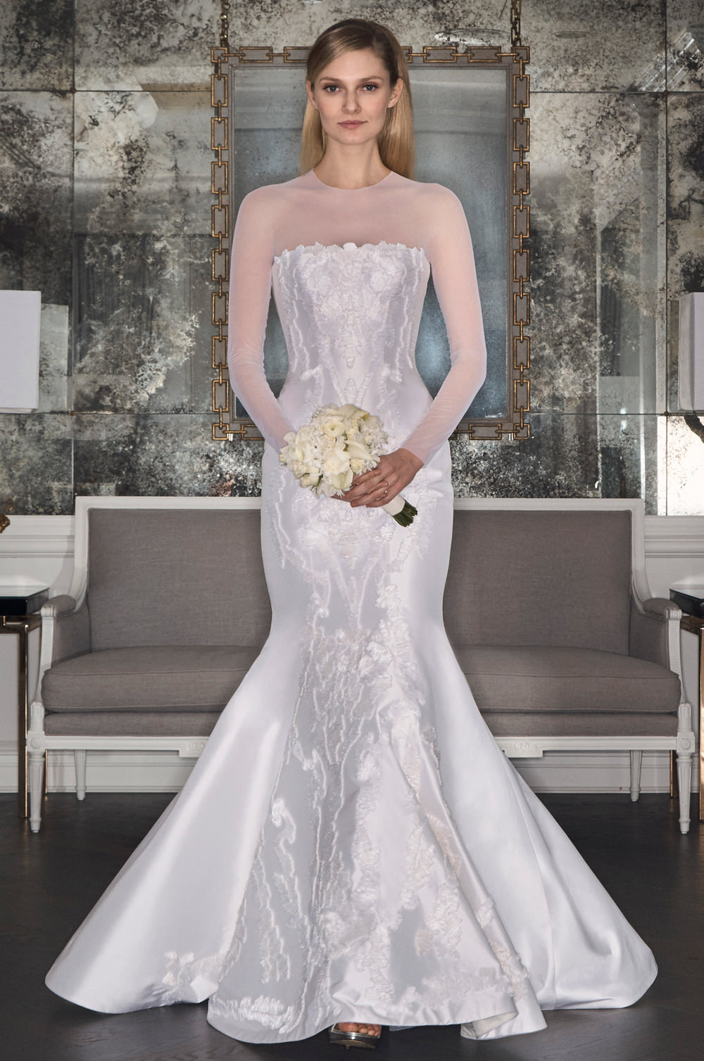 romona keveza one shoulder wedding dress