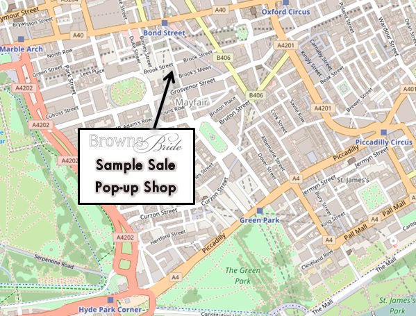 sample sale pop up