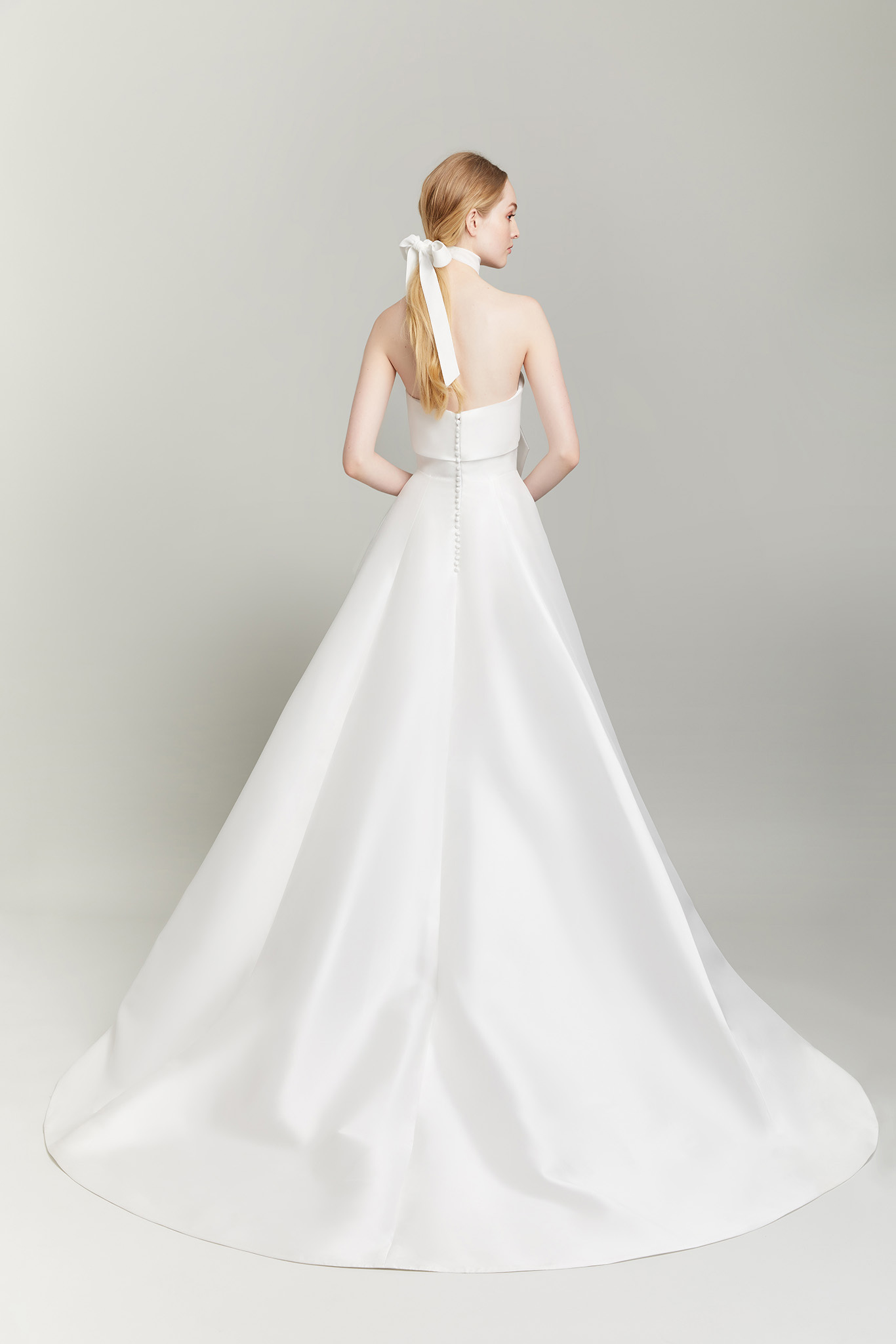 Lela Rose A-Line gown with bow bodice